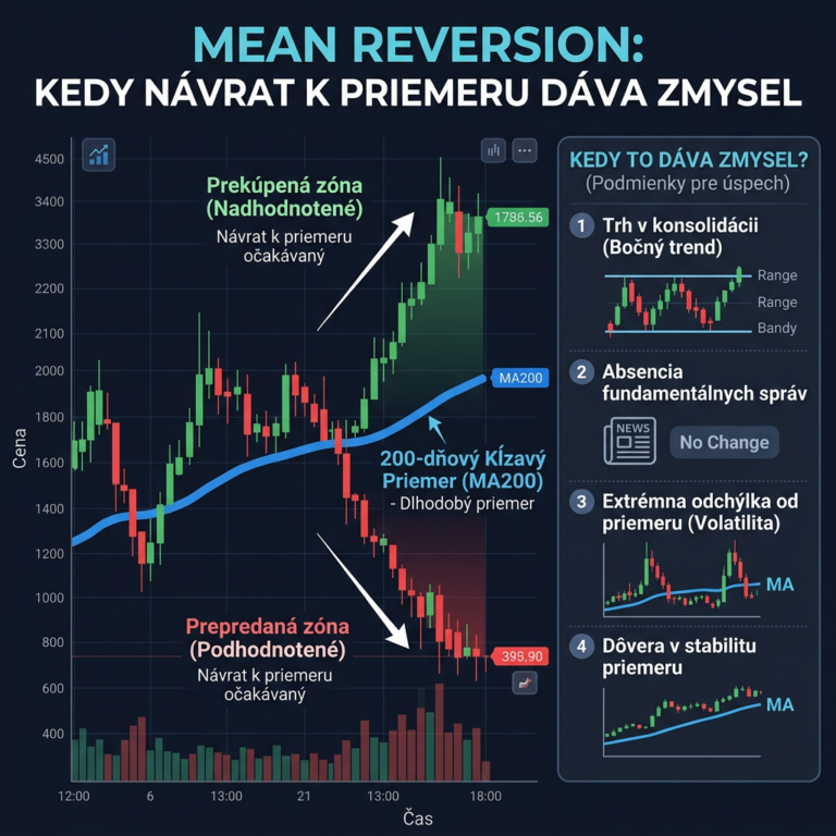 Mean reversion: kedy návrat k priemeru dáva zmysel