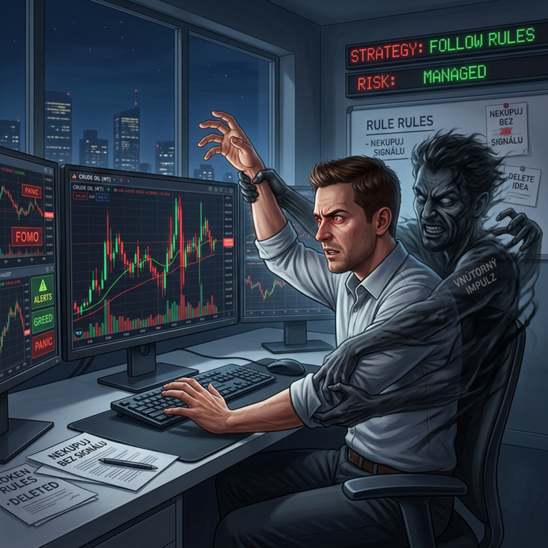Sebakontrola v tradingu: boj s vnútorným impulzom