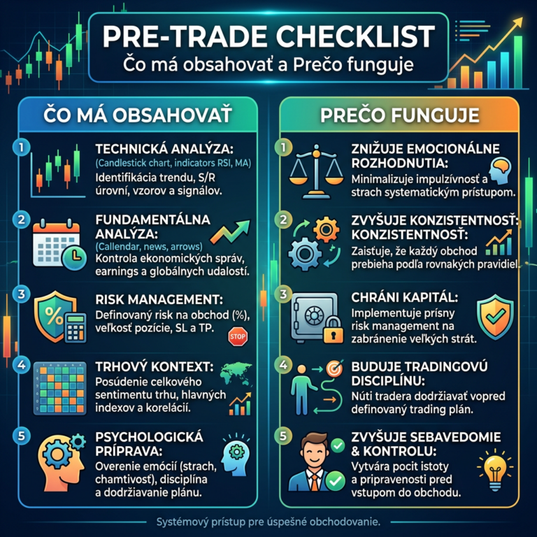 Pre-trade checklist: čo má obsahovať a prečo funguje